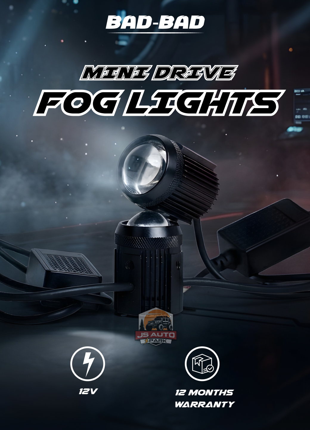 BAD-BAD Minidrive Fog Lights with Cooling Fan